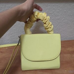 Lemon Mini Bag with Scrunchie Handle